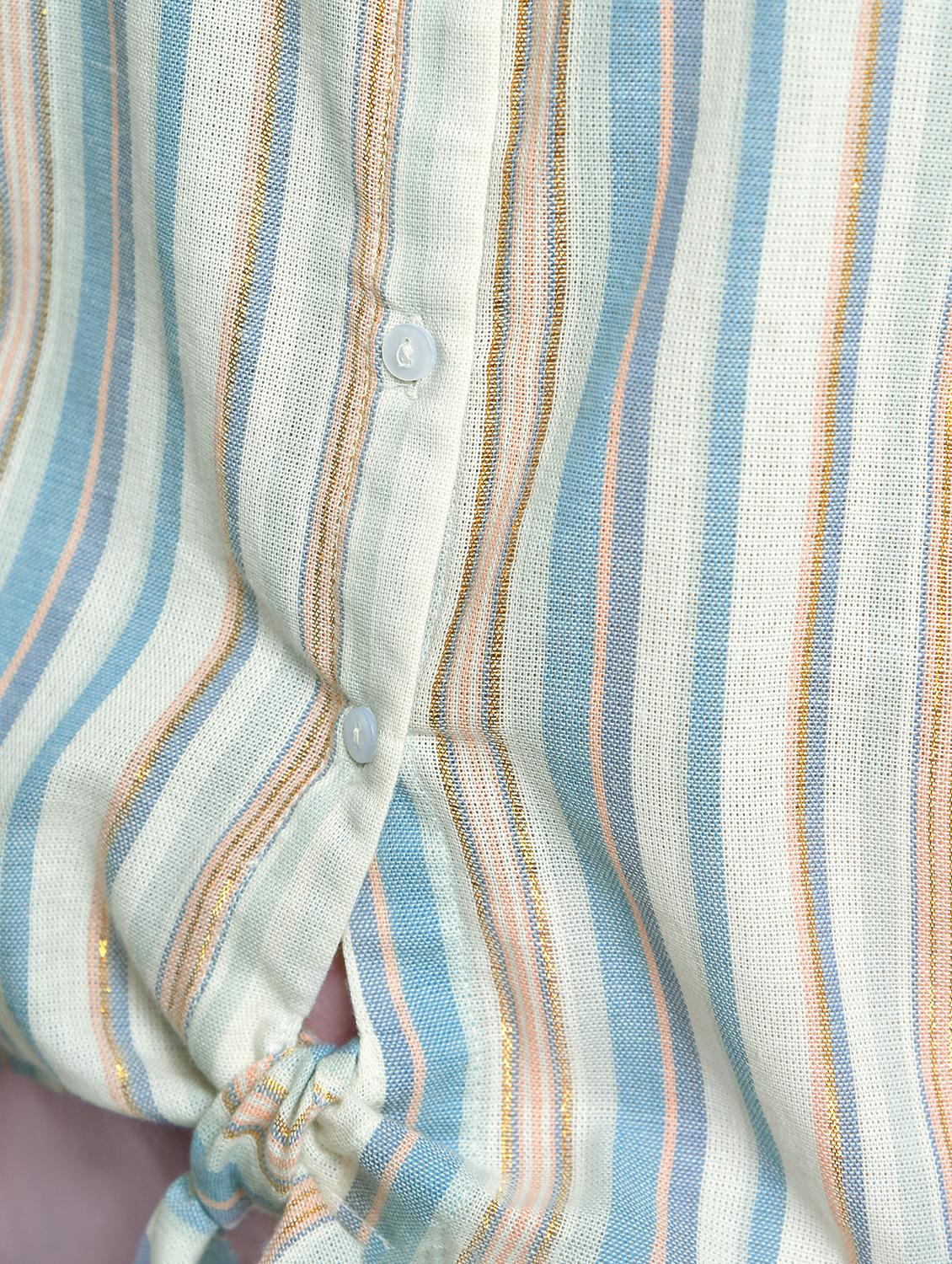 striped tie knot shirt - 15699744 - Zoom Image - 5