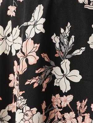 floral flared mid rise skirt - 15700188 - Standard Image - 5