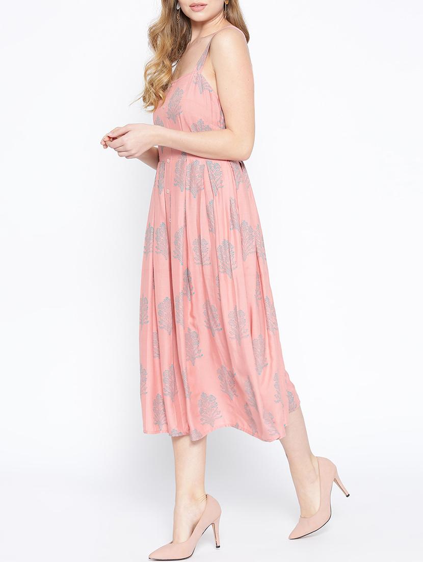 block print pleated dress - 15701123 - Zoom Image - 2