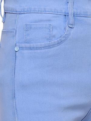 frayed hem mid rise jeans - 15701313 - Standard Image - 5