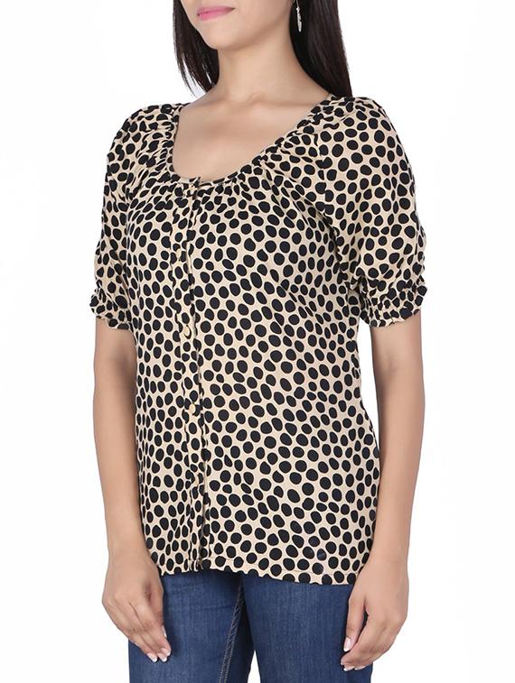 button-up dotted tunic - 15702189 - Zoom Image - 2