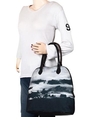 black canvas regular handbag - 15702894 - Standard Image - 5