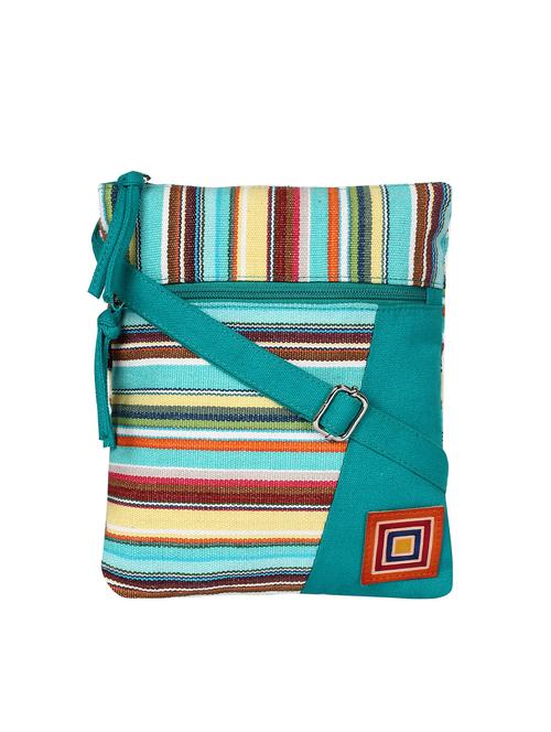 multi colored cotton regular sling bag - 15702934 - Standard Image - 1