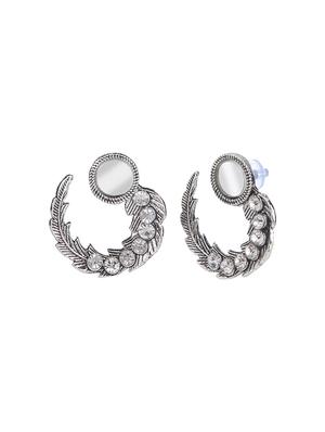 silver metal studs earring - 15704580 - Standard Image - 2