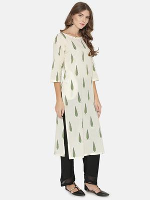 straight printed kurta - 15704581 - Standard Image - 2