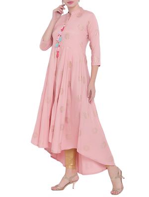 Printed flared kurta - 15704695 - Standard Image - 2