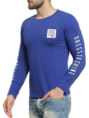 blue cotton t-shirt - 15705216 - Standard Image - 2