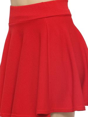 Hot red skater mini skirt - 15705297 - Standard Image - 5