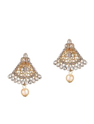 gold plated drop earring - 15706212 - Standard Image - 2