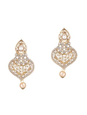 gold plated drop earring - 15706213 - Standard Image - 2