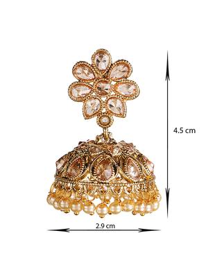 gold plated drop earring - 15706255 - Standard Image - 5