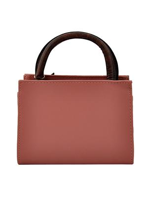 pink leatherette (pu) regular sling bag - 15707055 - Standard Image - 2