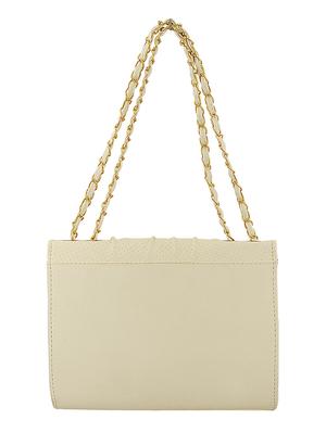 white leatherette (pu) regular handbag - 15707069 - Standard Image - 2