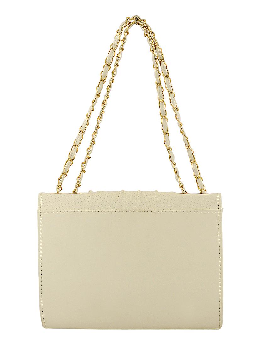 white leatherette (pu) regular handbag - 15707069 - Zoom Image - 2