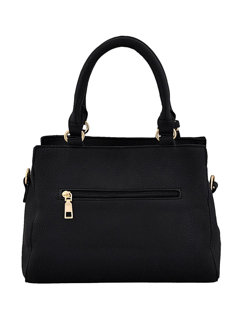 black leatherette (pu) regular handbag - 15707088 - Zoom Image - 2