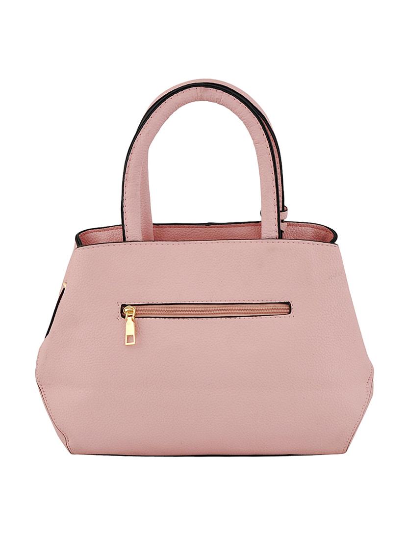 pink leatherette (pu) regular handbag - 15707094 - Zoom Image - 2