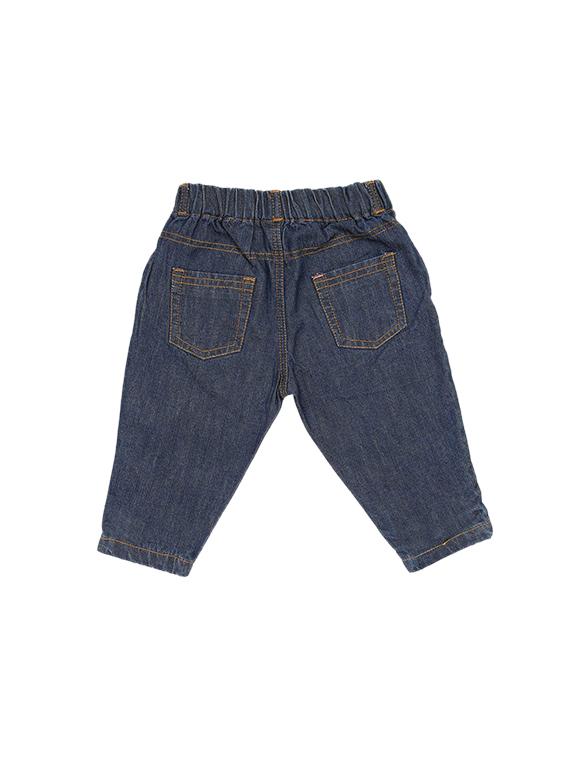 blue cotton blend plain jeans - 15707995 - Zoom Image - 2