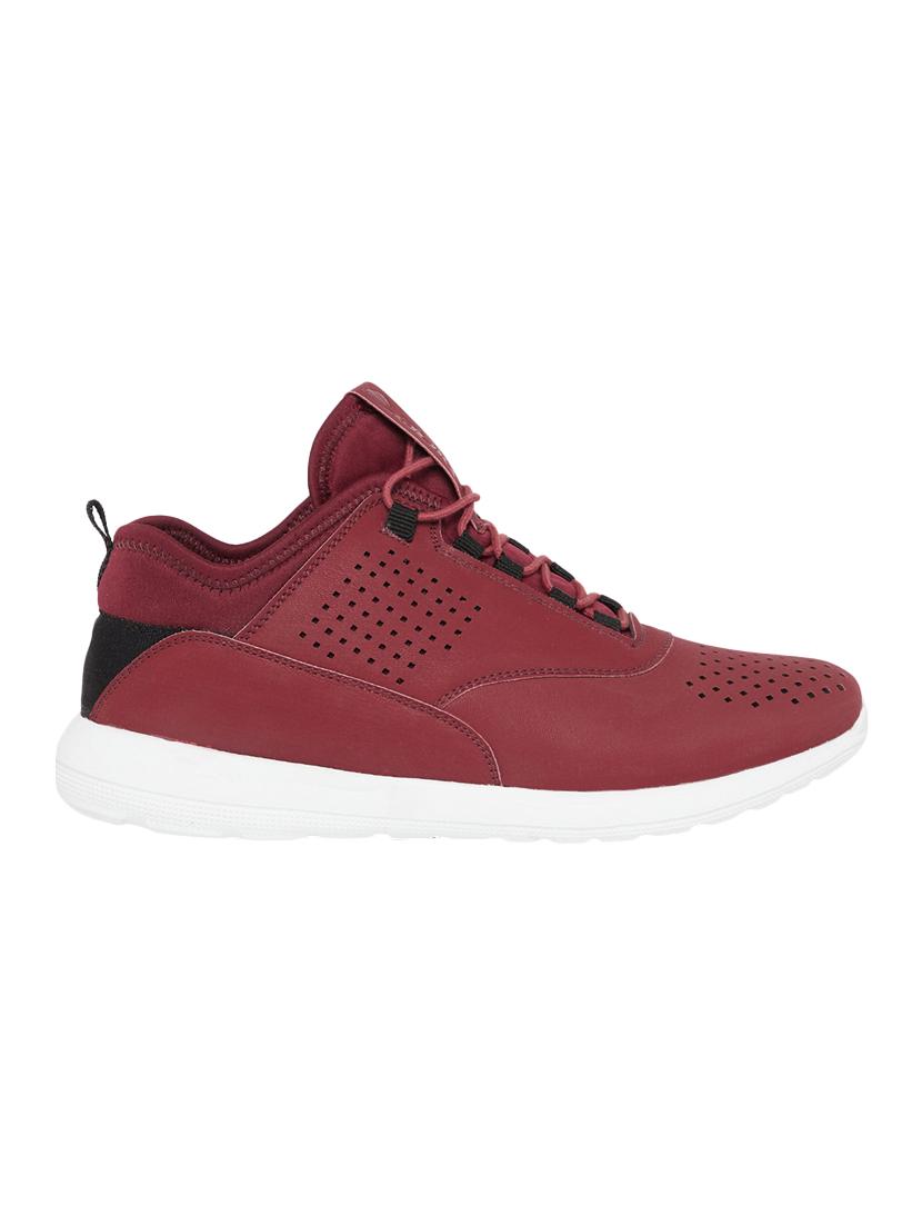 maroon leatherette lace up shoes - 15708413 - Zoom Image - 2