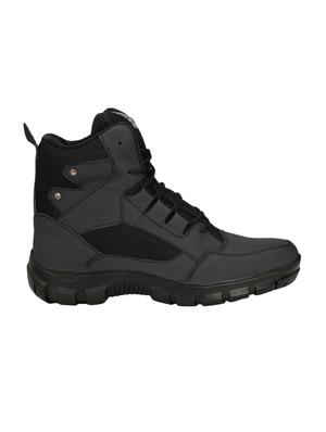 black leather high ankle boots - 15709009 - Standard Image - 2