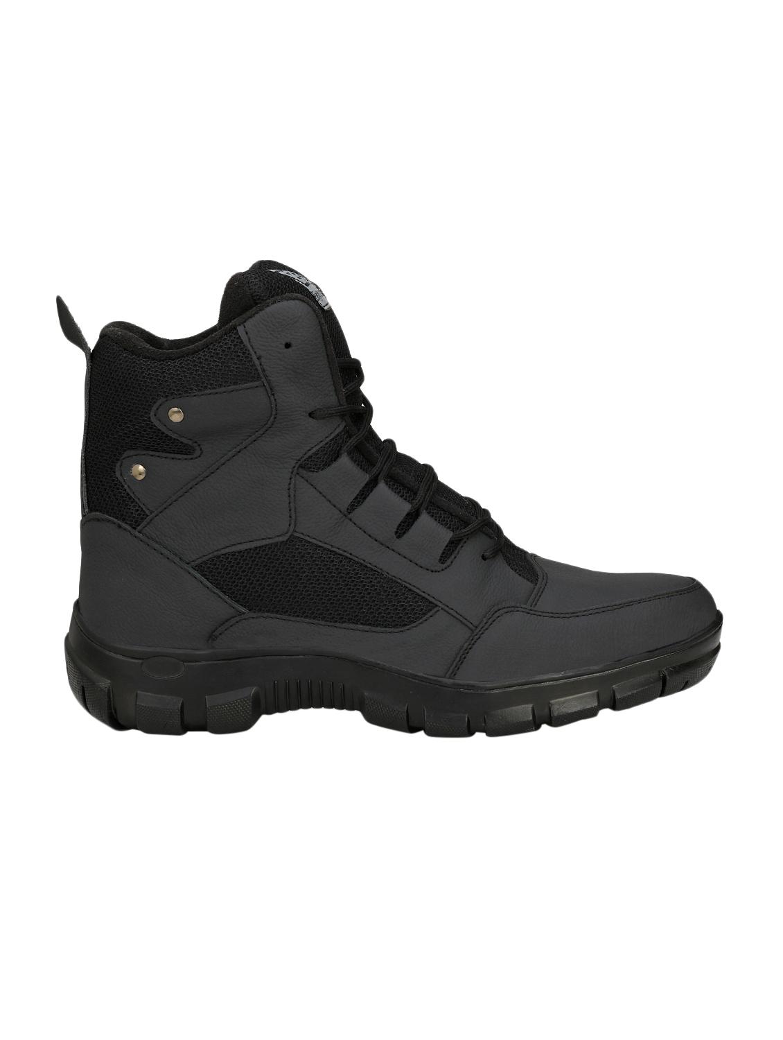 black leather high ankle boots - 15709009 - Zoom Image - 2