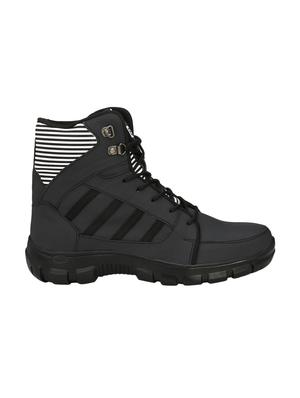 black leather high ankle boots - 15709013 - Standard Image - 2