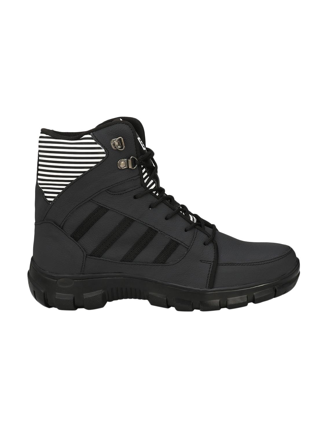 black leather high ankle boots - 15709013 - Zoom Image - 2