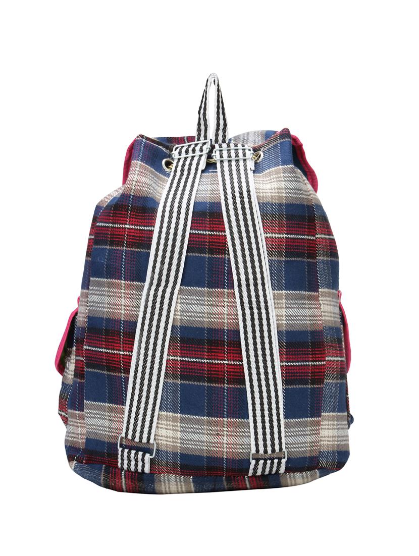 blue canvas fashion backpack - 15709054 - Zoom Image - 2