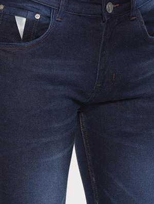 blue cotton blend washed jeans - 15709860 - Standard Image - 5