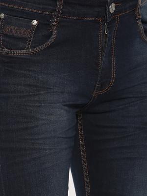 blue cotton blend washed jeans - 15709873 - Standard Image - 5