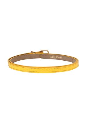 yellow leatherette (pu belt - 15710197 - Standard Image - 2