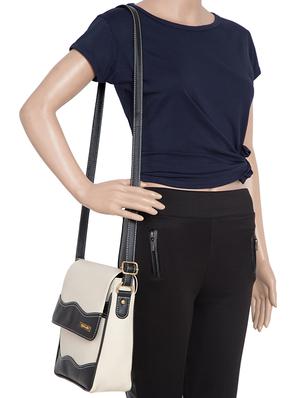 white leatherette (pu) messenger sling bag - 15710333 - Standard Image - 5