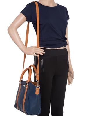 black leatherette (pu) regular handbag - 15710346 - Standard Image - 5