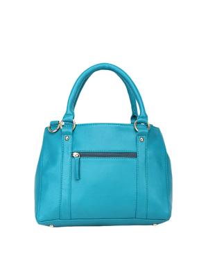 blue leatherette (pu) regular handbag - 15710353 - Standard Image - 2