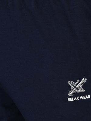 navy blue fleece full length track pant - 15711019 - Standard Image - 5