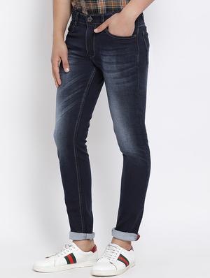 blue cotton washed jeans - 15713467 - Standard Image - 2