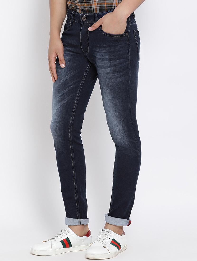 blue cotton washed jeans - 15713467 - Zoom Image - 2