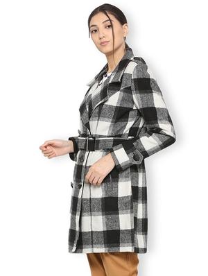 checkered double breasted overcoat - 15713840 - Standard Image - 2