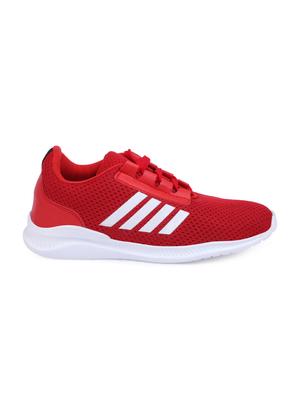red Mesh lace up sport shoes - 15715385 - Standard Image - 2