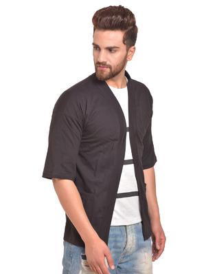 black cotton shrug - 15715882 - Standard Image - 2