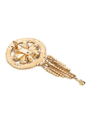 gold metal brooch - 15715942 - Standard Image - 2