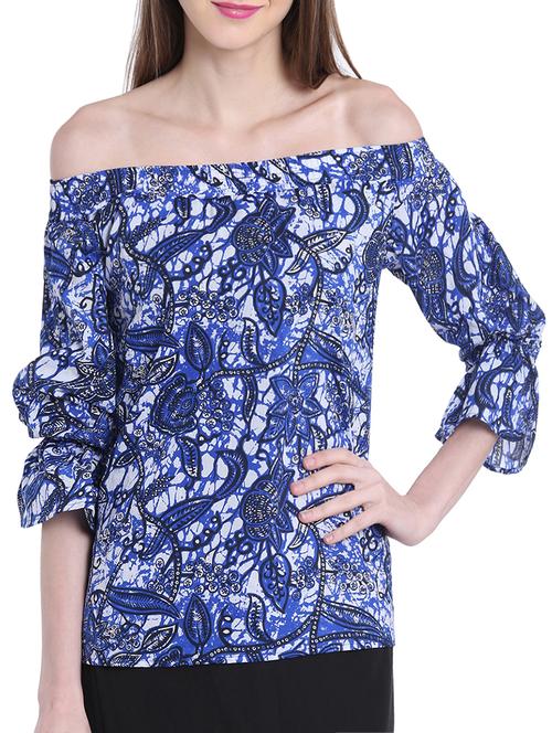 smocked off shoulder top - 15719550 - Standard Image - 1