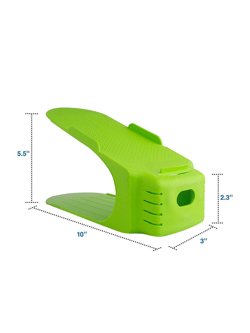 random shoe storage organiser rack|shoe slotz |doubles your storage space | pack of 6 | assorted colors - 15720670 - Zoom Image - 2