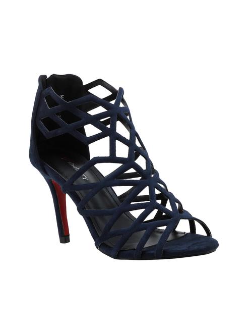 navy suede gladiators sandals - 15720703 - Standard Image - 1