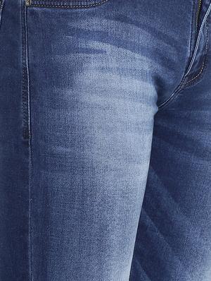 blue cotton washed jeans - 15721453 - Standard Image - 5