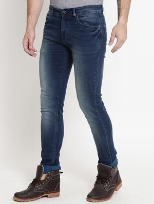 blue cotton washed jeans - 15721458 - Standard Image - 2