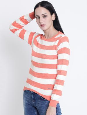 asymmetric hem striped pullover - 15721731 - Standard Image - 2