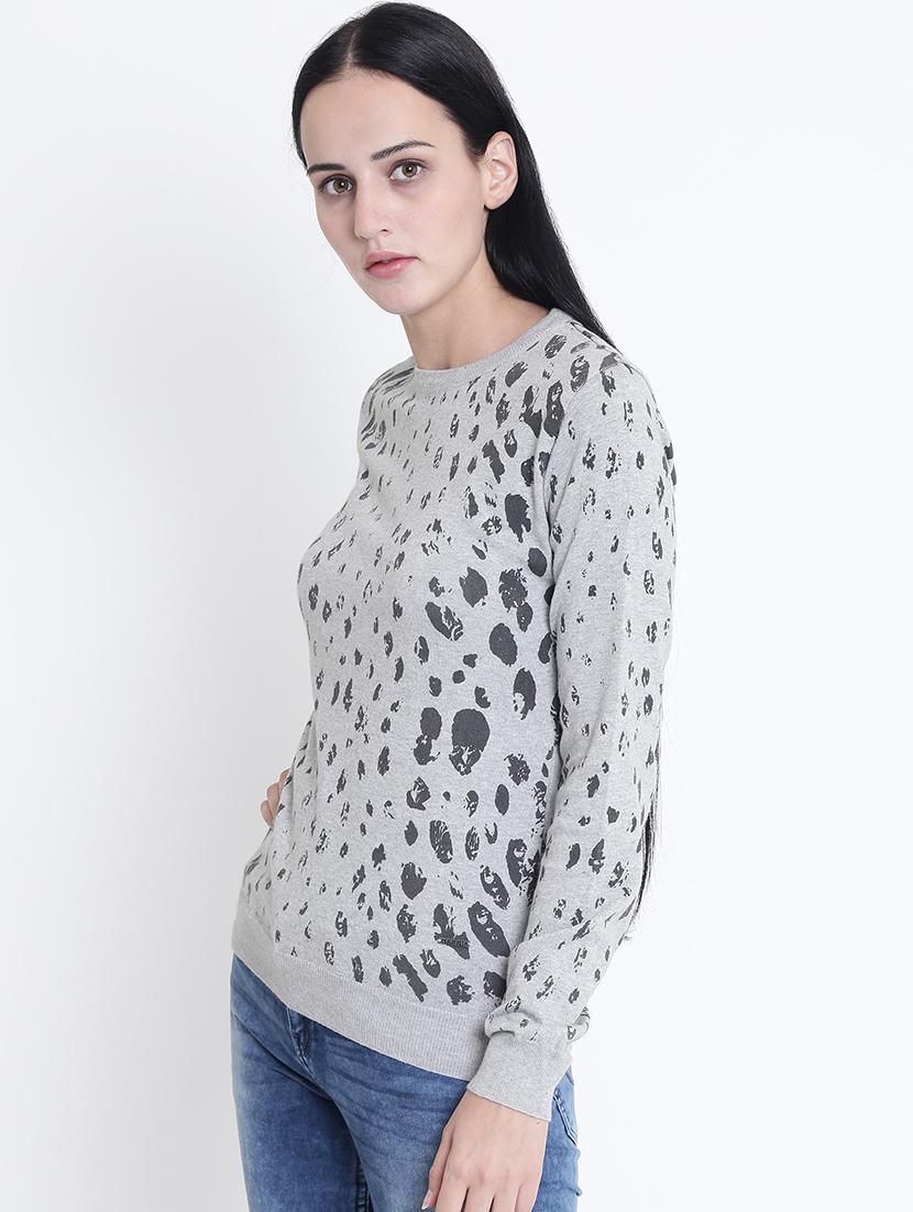 ribbed edge crew neck pullover - 15721732 - Zoom Image - 2