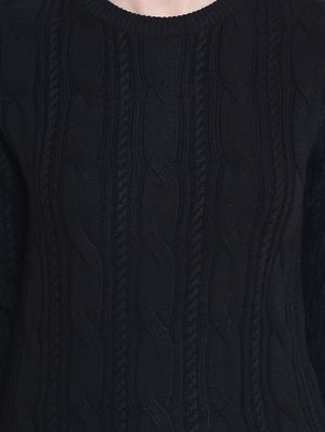 ribbed edge cable knit pullover - 15721734 - Standard Image - 5