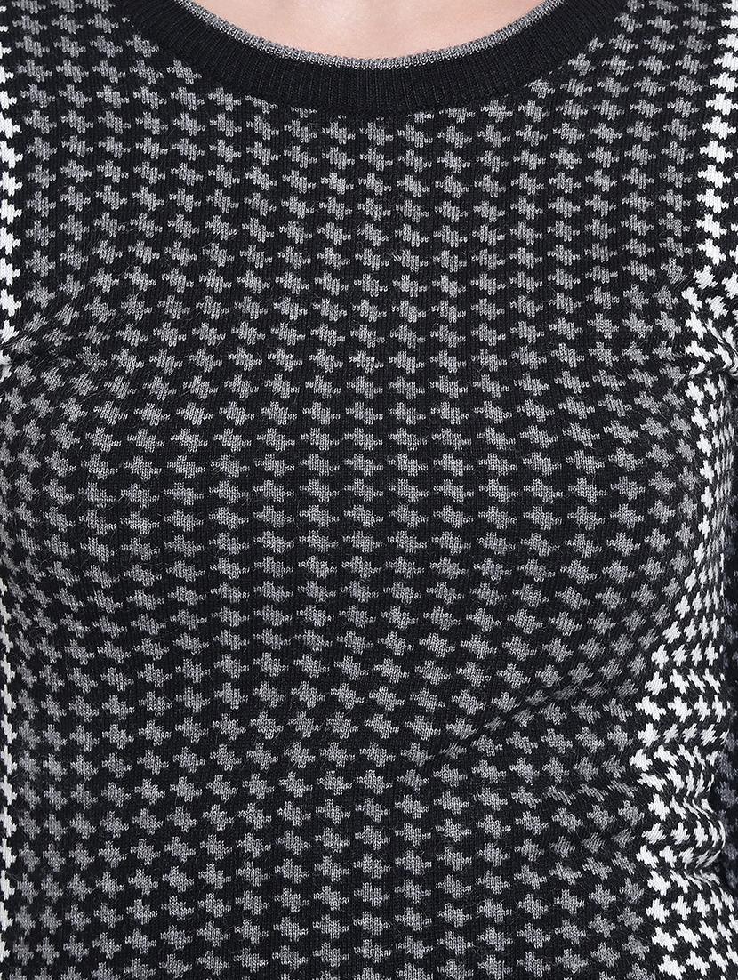 crew neck ribbed edge pulover - 15721735 - Zoom Image - 5
