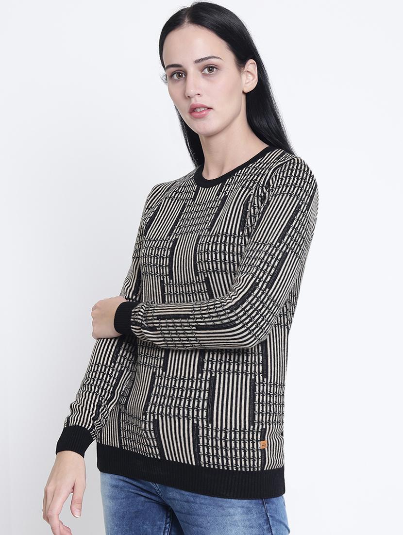 crew neck ribbed edge pullover - 15721737 - Zoom Image - 2